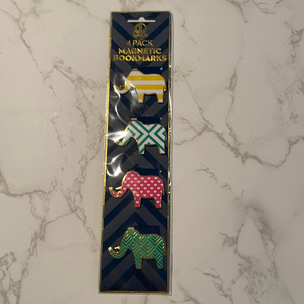 4 pack magnetic bookmarks